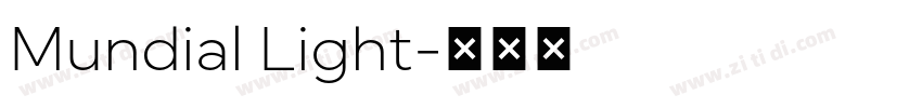 Mundial Light字体转换